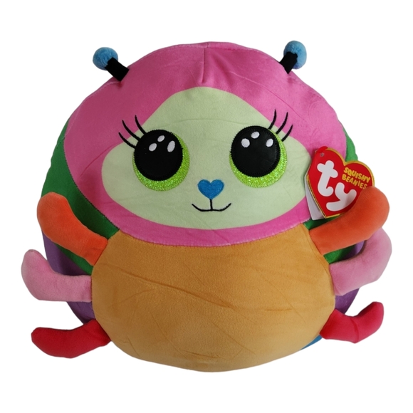 NWT - TY Squishies Beanies Plush - NESSA the Caterpillar  14" Large - Picture 4 of 11